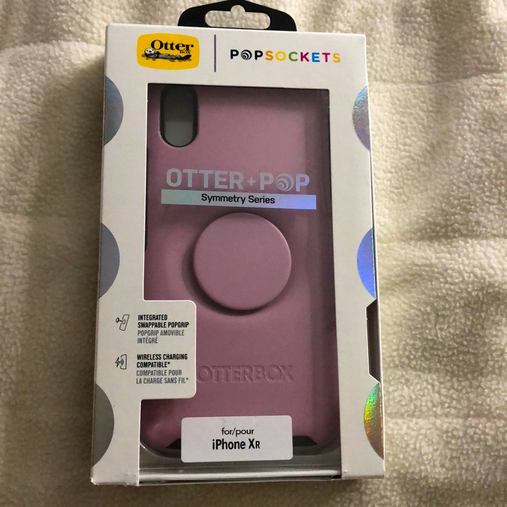 Otter Box Pop socket Pink case iPhone XR